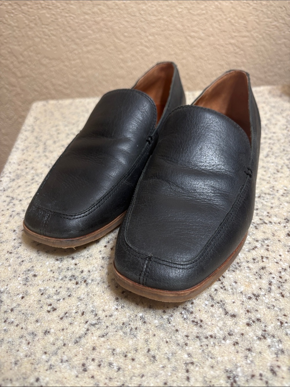 Lucky Brand Black Leather Penny Loafers